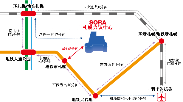 A Map of the Sapporo Convention Center