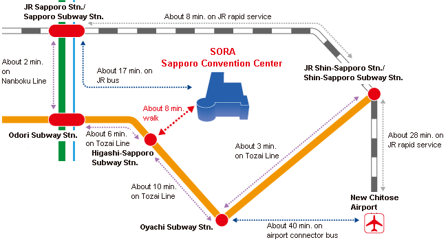 A Map of the Sapporo Convention Center